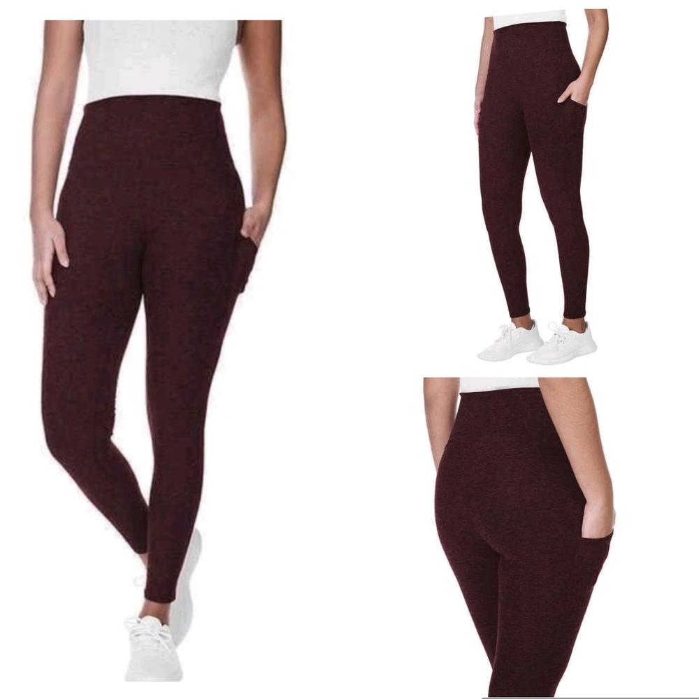 Kirkland Brushed Legging Ankle Length 4Way Stretch Pocket Moisture Wicking NWT M